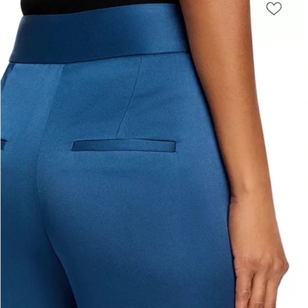 Veronica Beard Lebone High-Rise Flared Pants in Blue Stone sz 2 - Picture 7 of 10